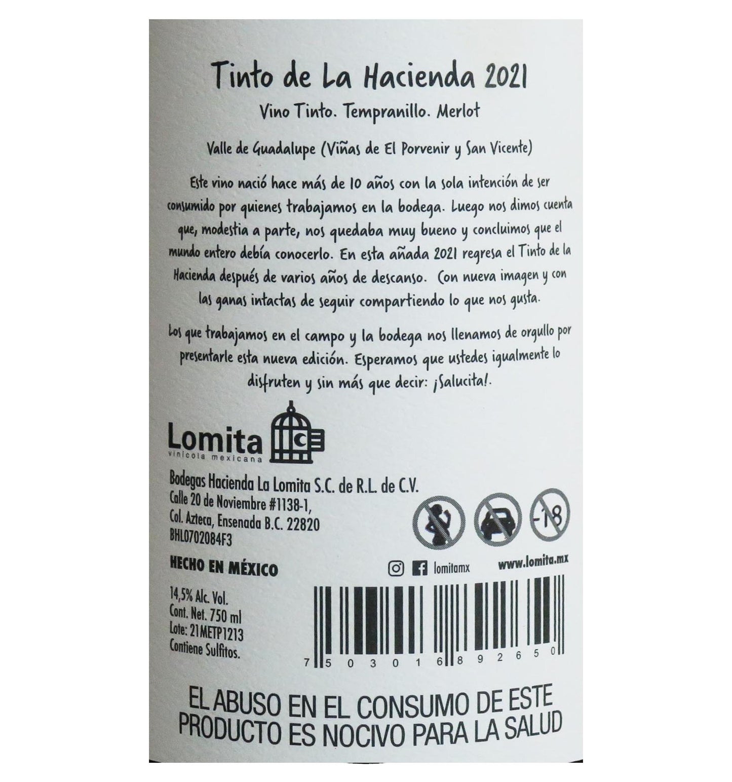 TINTO DE LA HACIENDA